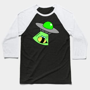 Bee Alien Abduction Baseball T-Shirt